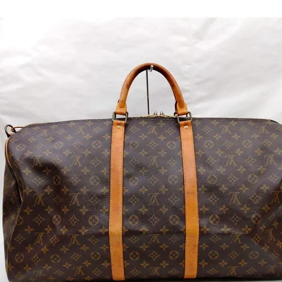 LOUIS VUITTON KEEPALL 60 BANDOULIERE TRAVEL BAG MONOGRAM - Picture 3 of 12